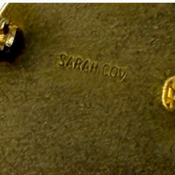 Vintage Sarah Coventry Winking Rabbit Bunny Brooch Pin Red Rhinestone Eye Signed - Picture 2 of 10